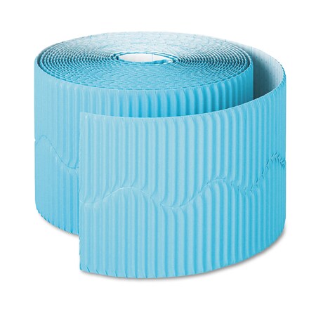 Pacon Bordette Decorative Border, 2 1/4" x 50 ft. Roll, Azure Blue PAC37166